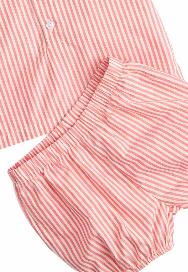 Комплект из 3 предметов в полоску Cinema Set - Hat Marks & Spencer, Peach Mix, персиковый — фото 3