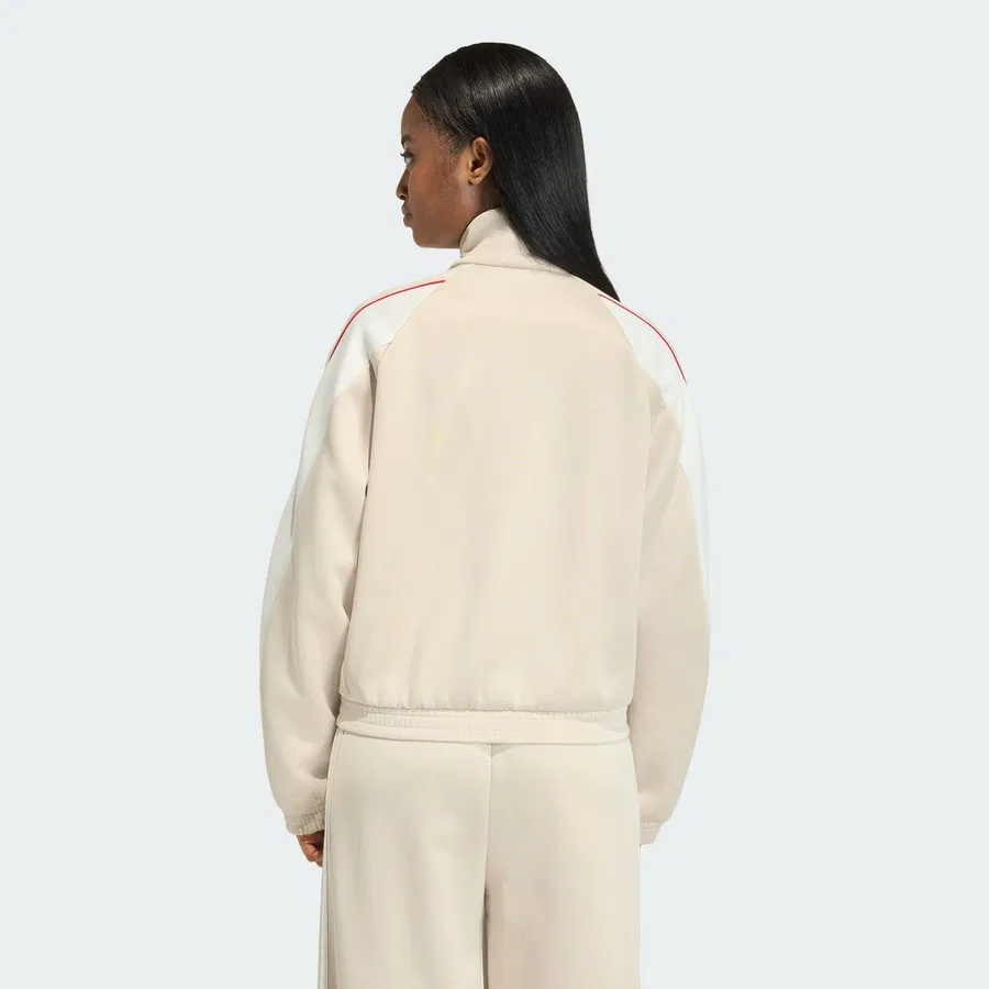 Женский спортивный свитшот с молнией Sportswear Stadium Tracktop adidas, Молочный — фото 2