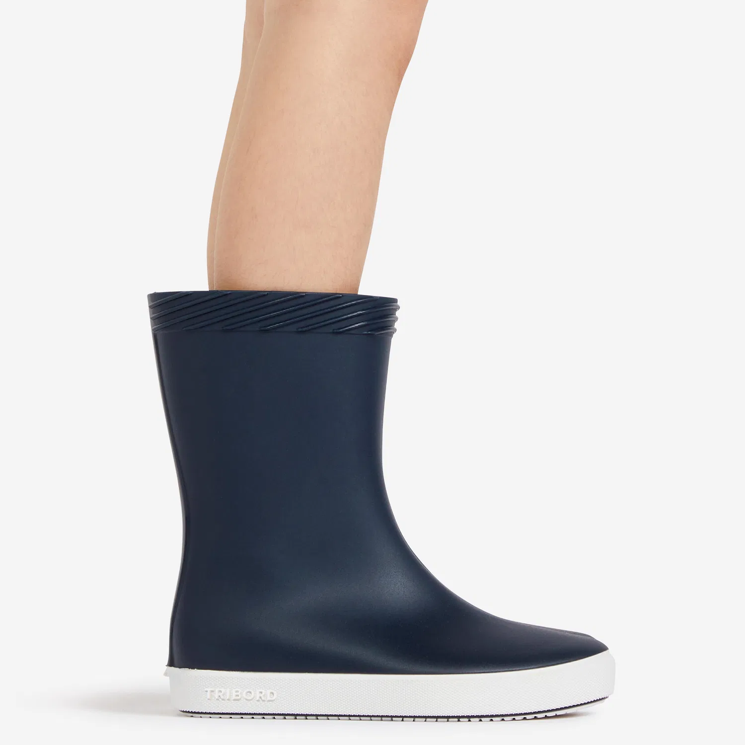 Детские водонепроницаемые резиновые сапоги Gummistiefel Regenstiefel Kinder 100 Decathlon, Kosmosblau Ultraweiß