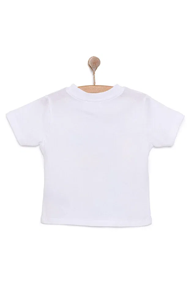Детская футболка для мальчиков с принтом Hellobaby Crocodile Ebebek Hello Baby, White — фото 2
