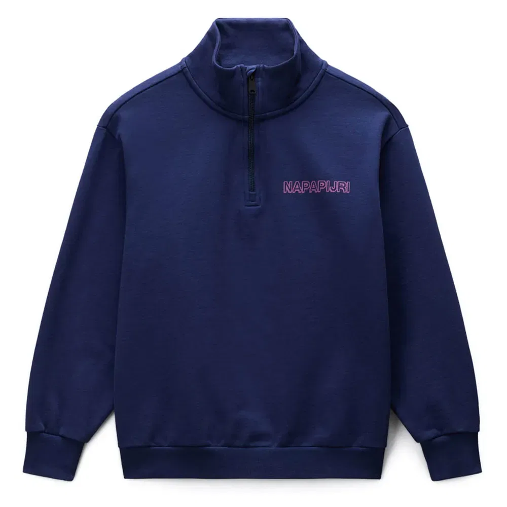 Детский свитшот для мальчиков с полузамком Tipi Half-Zip Napapijri, Blue — фото 3