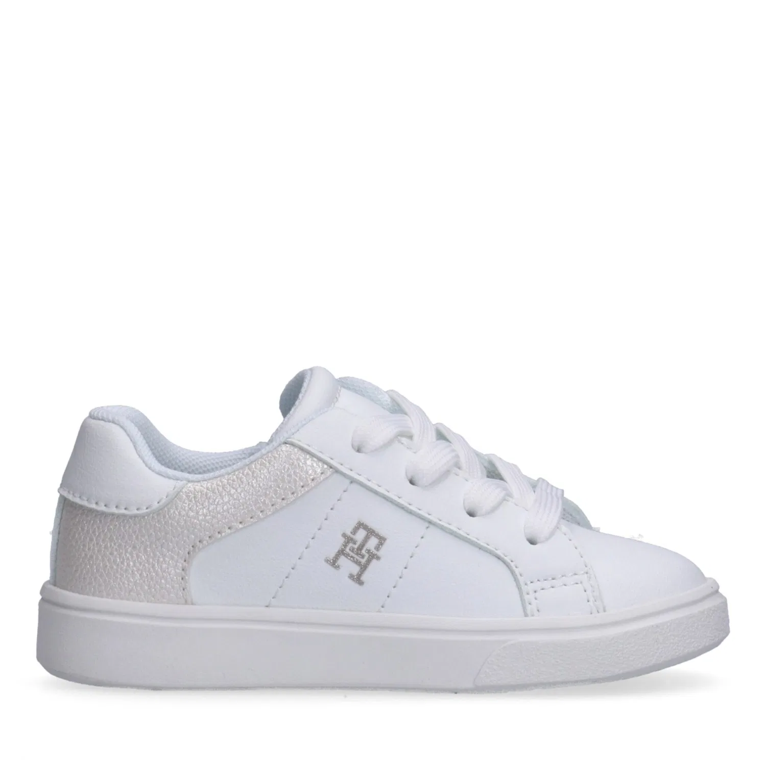 Детские кроссовки с контрастной отделкой Tommy Hilfiger, White/Beige — фото 3