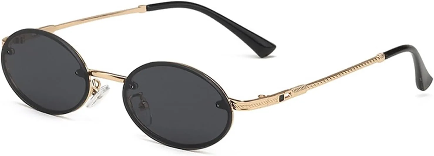 

Мужские солнцезащитные очки в маленькой оправе для активного отдыха на природе, отпуска, поездок на работу, женские декоративные солнцезащитные очки Generic, Gold