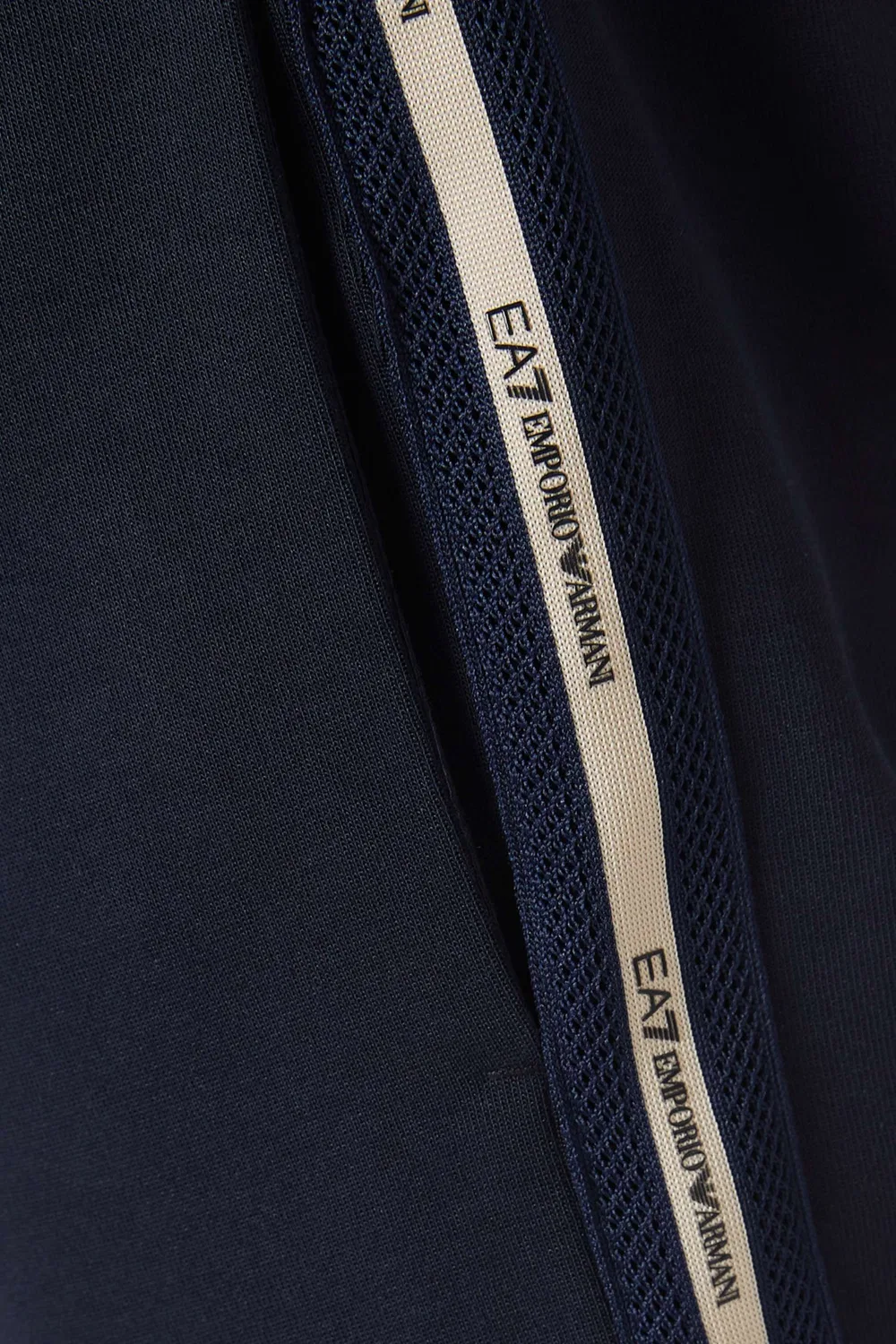 Штаны хлопковые Logo Series Emporio Armani, синий — фото 4