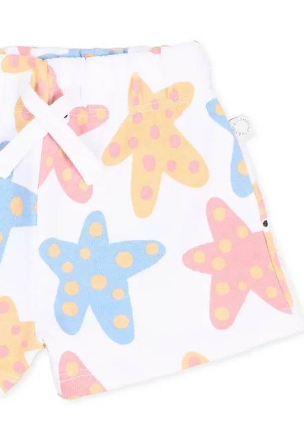 Шорты с принтом Stella Mccartney Kids, белый — фото 3