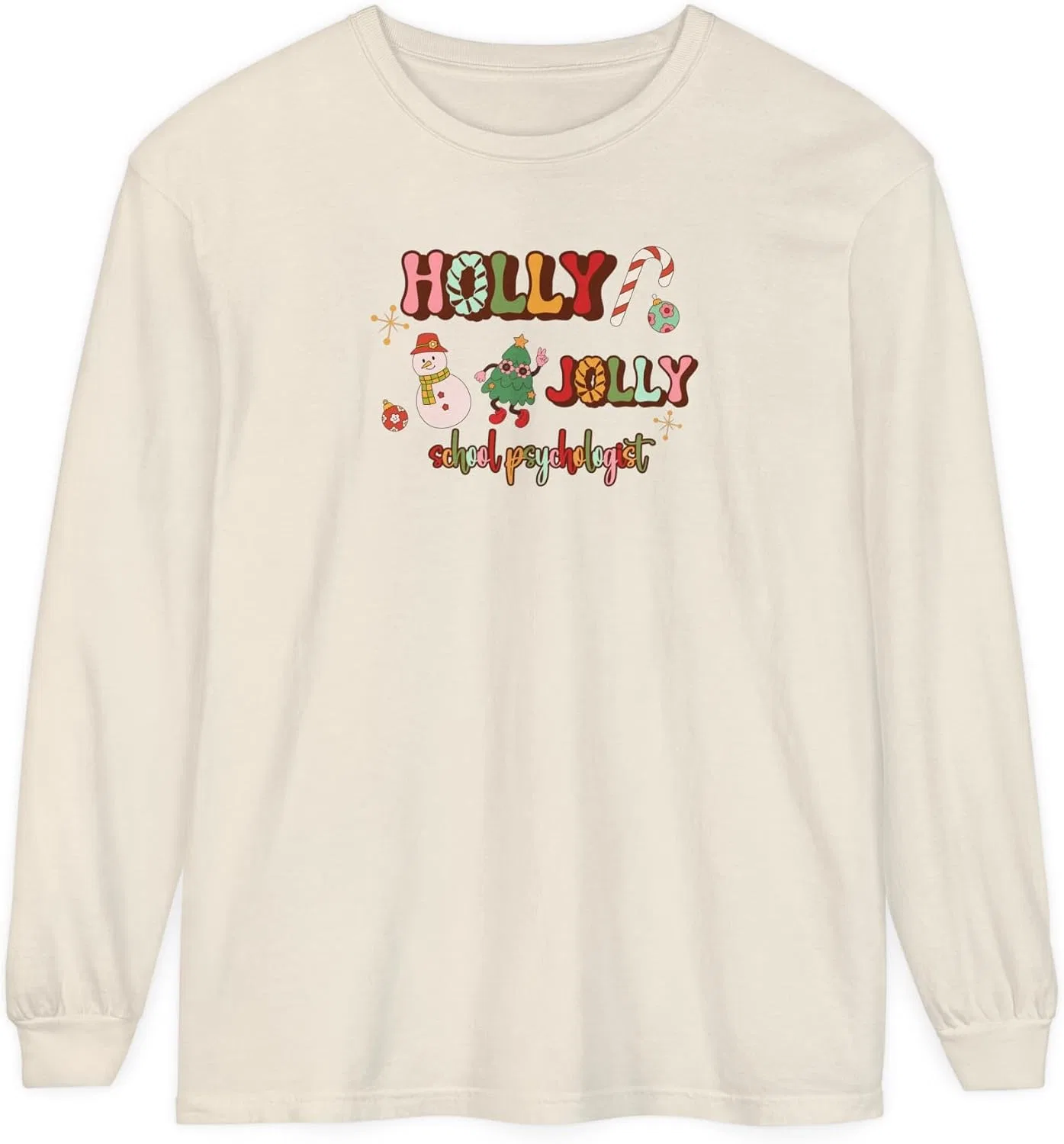 Женская футболка с длинным рукавом Comfort Colors, Ivory