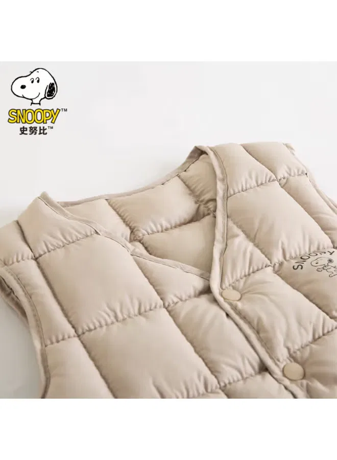 Жилет детский утепленный Snoopy, розовый