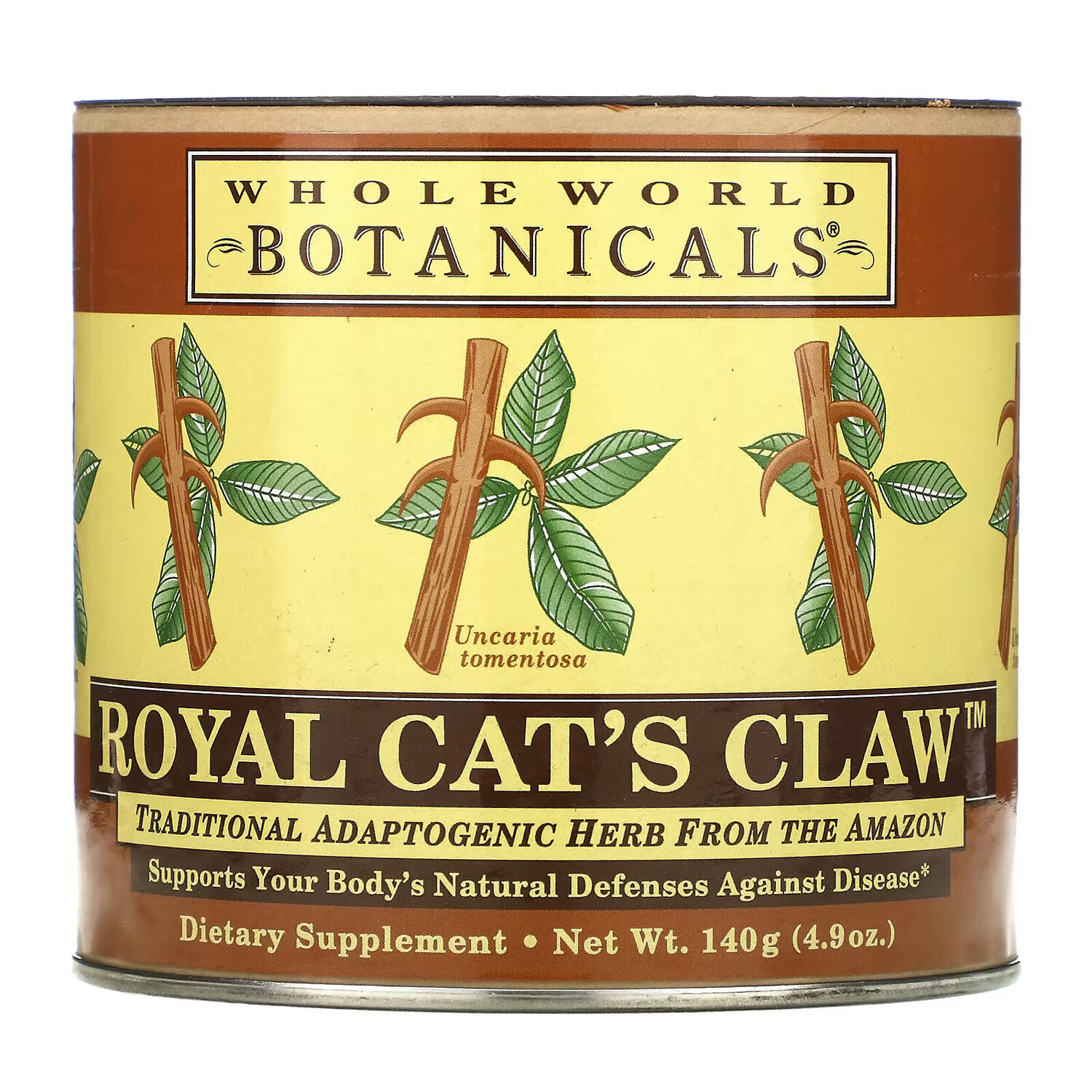 

Whole World Botanicals, Королевский кошачий коготь, 140 г (4,9 унции)