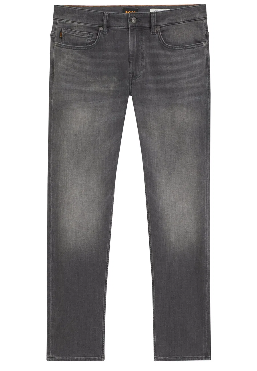 Джинсы BOSS Regular Jeans 'Delaware' серого цвета