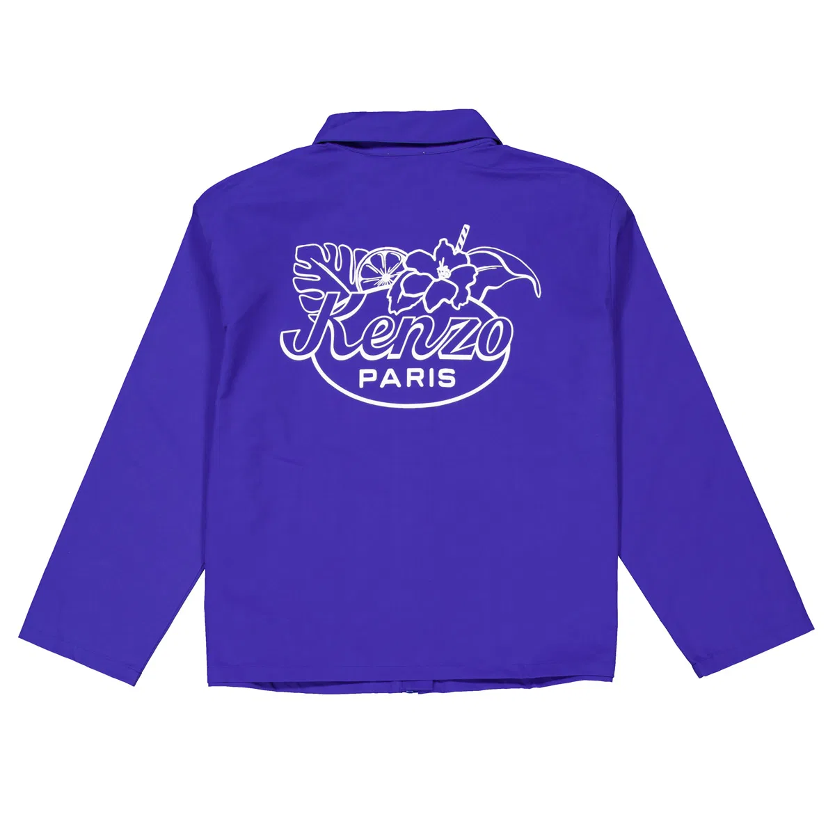 Куртка-бомбер с вышивкой Kids Logo Embroidered Varsity Jacket Kenzo, Slate Blue — фото 2