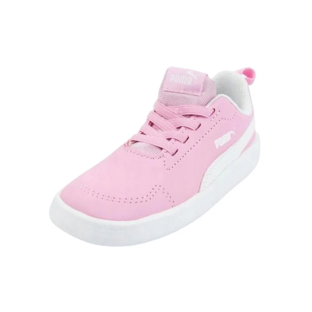 Детские кроссовки с кожаным верхом Courtflex Inf Puma, Rosa