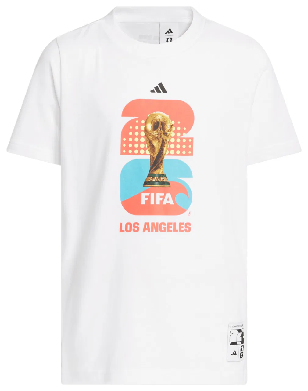 Футболка для мальчиков FIFA World Cup 26 Host City Los Angeles Adidas, белый