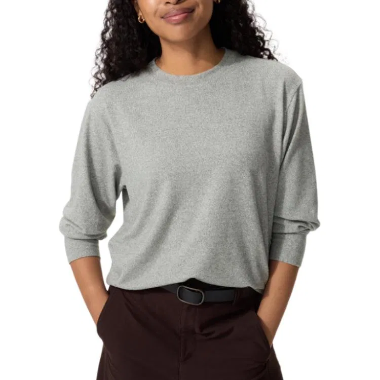 Женская футболка с круглым вырезом Gray UNIQLO