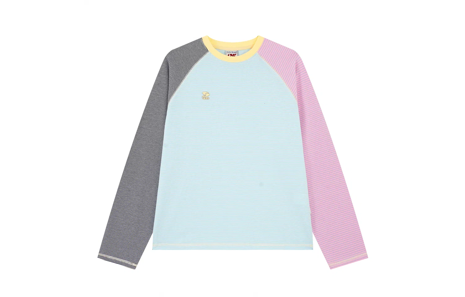 Детская футболка в полоску с круглым вырезом F426, Blue and Gray Stripes
