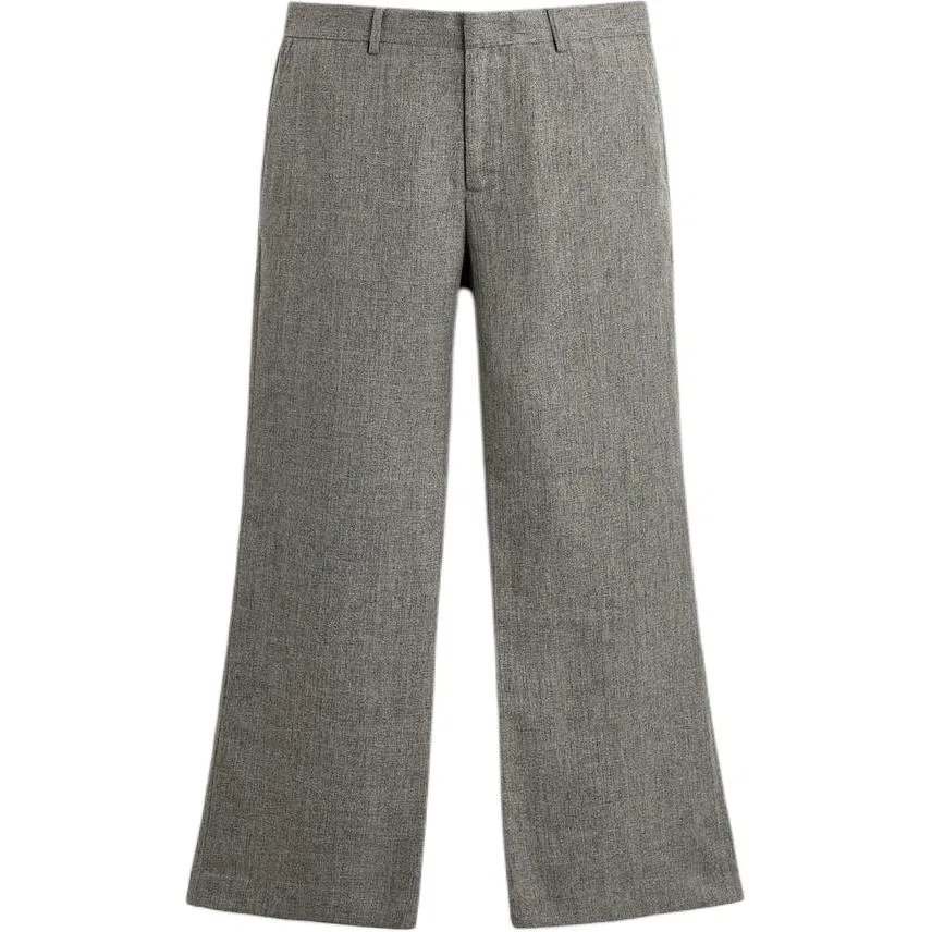 Мужские брюки свободного кроя с расклешением Gray/Beige ZARA, серый/бежевый