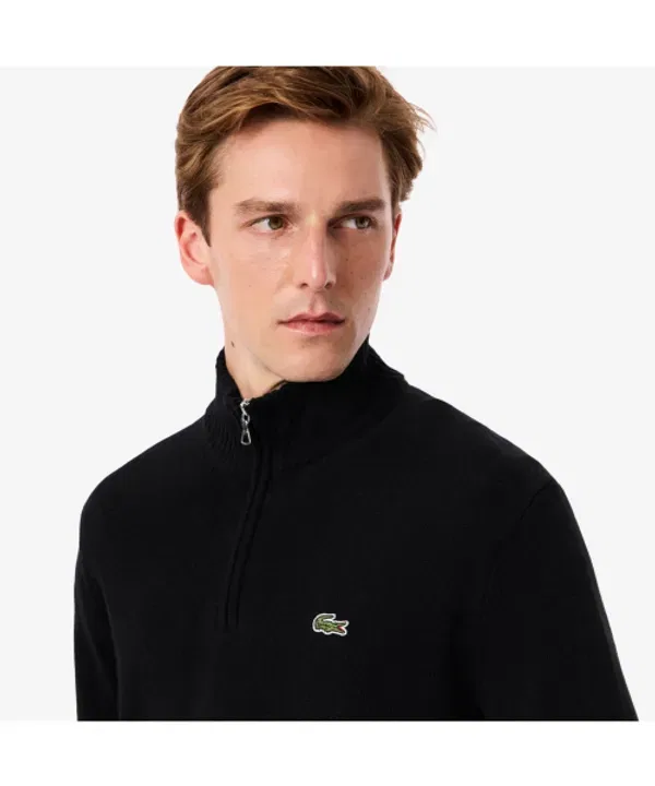 Свитер половинная застежка из шерсти, AH3052-55N, Lacoste, 031 — фото 2