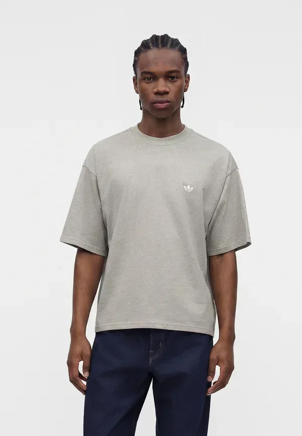 Футболка унисекс - простая футболка Adidas Originals, серый