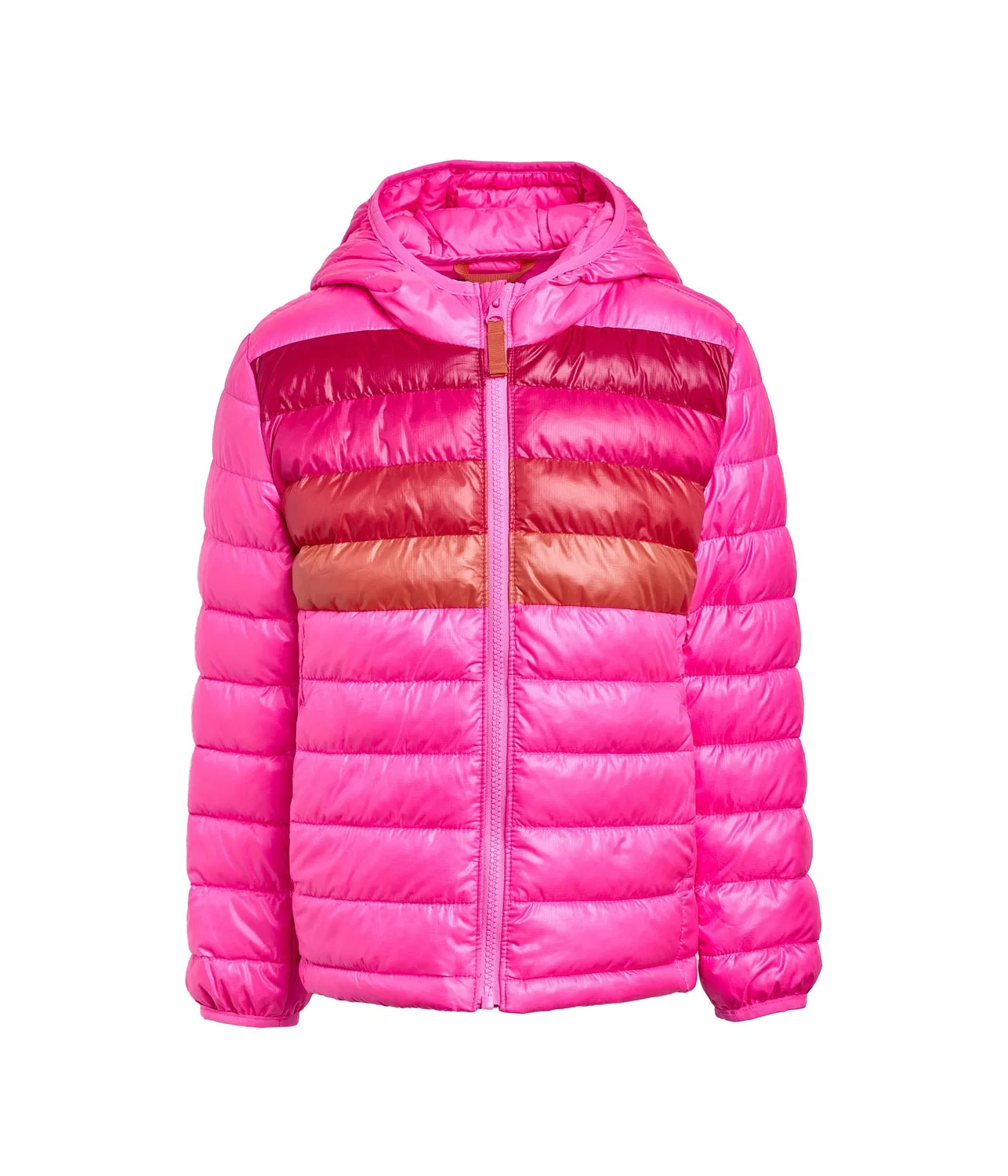Полосатая легкая пуховая куртка (для малышей/детей постарше) Primary Kids, Bright Pink