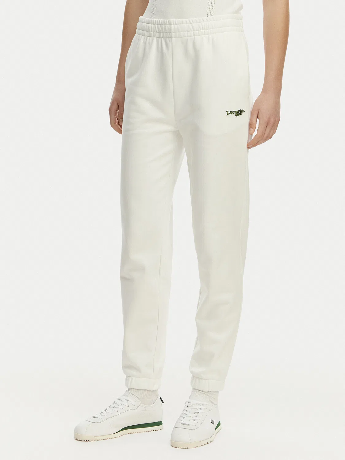 Женские спортивные штаны стандартного кроя Lacoste, белый
