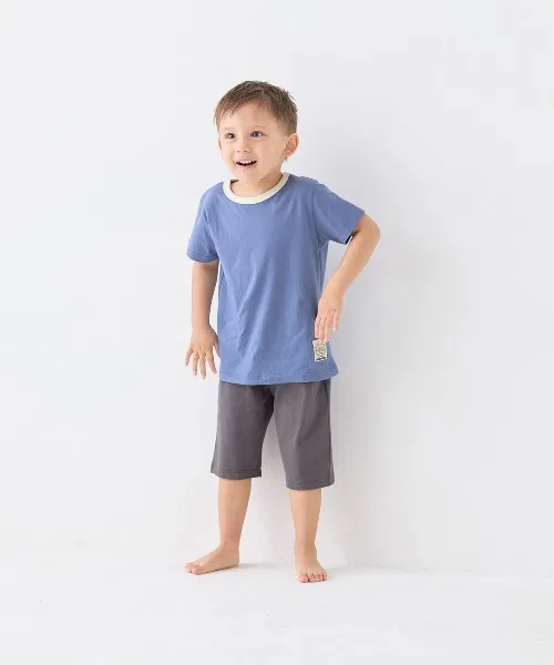 Детская пижама с коротким рукавом из хлопка GITA, Greyish Blue