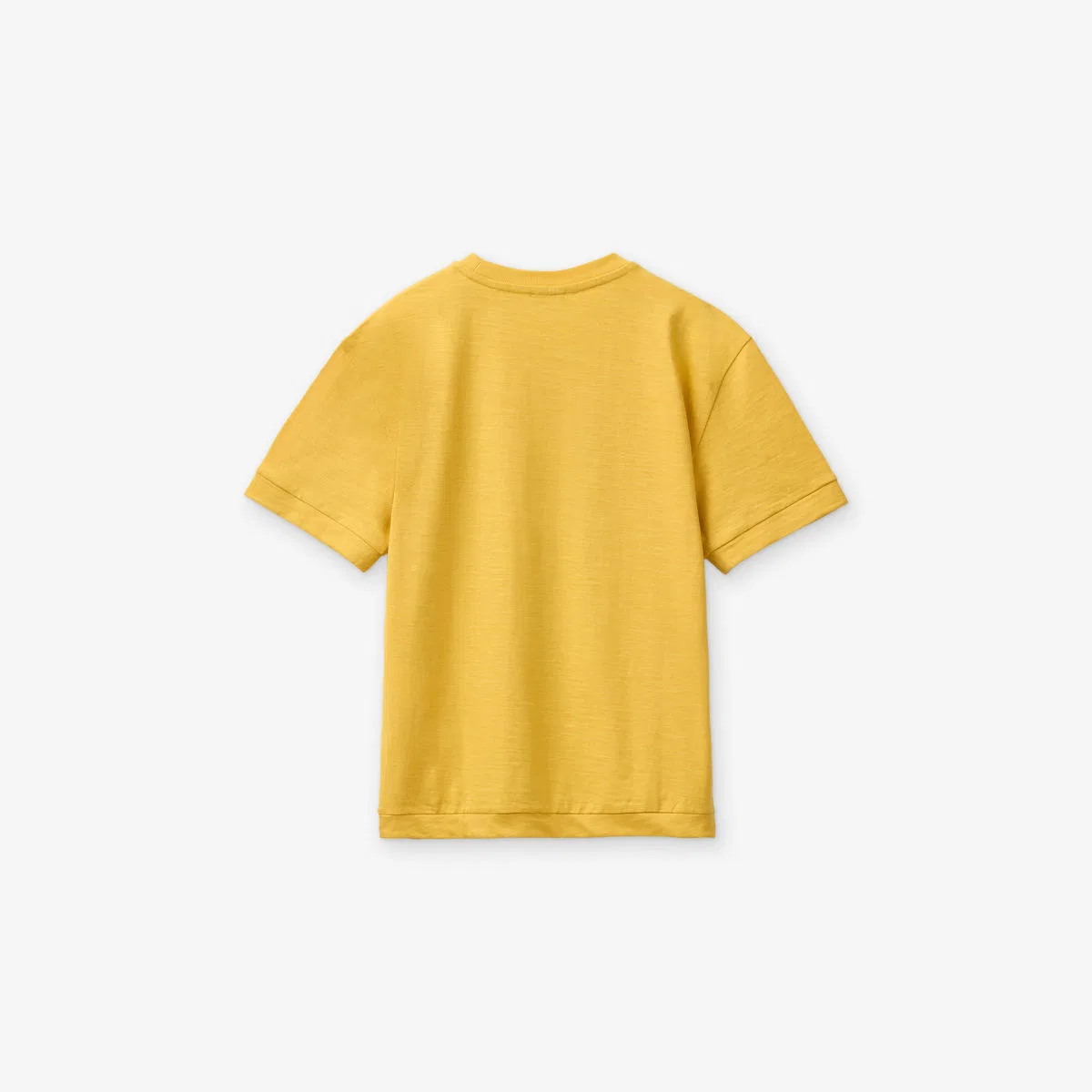 Хлопковая футболка с коротким рукавом и графическим принтом, размер 6-13 лет Benetton, желтый — фото 3
