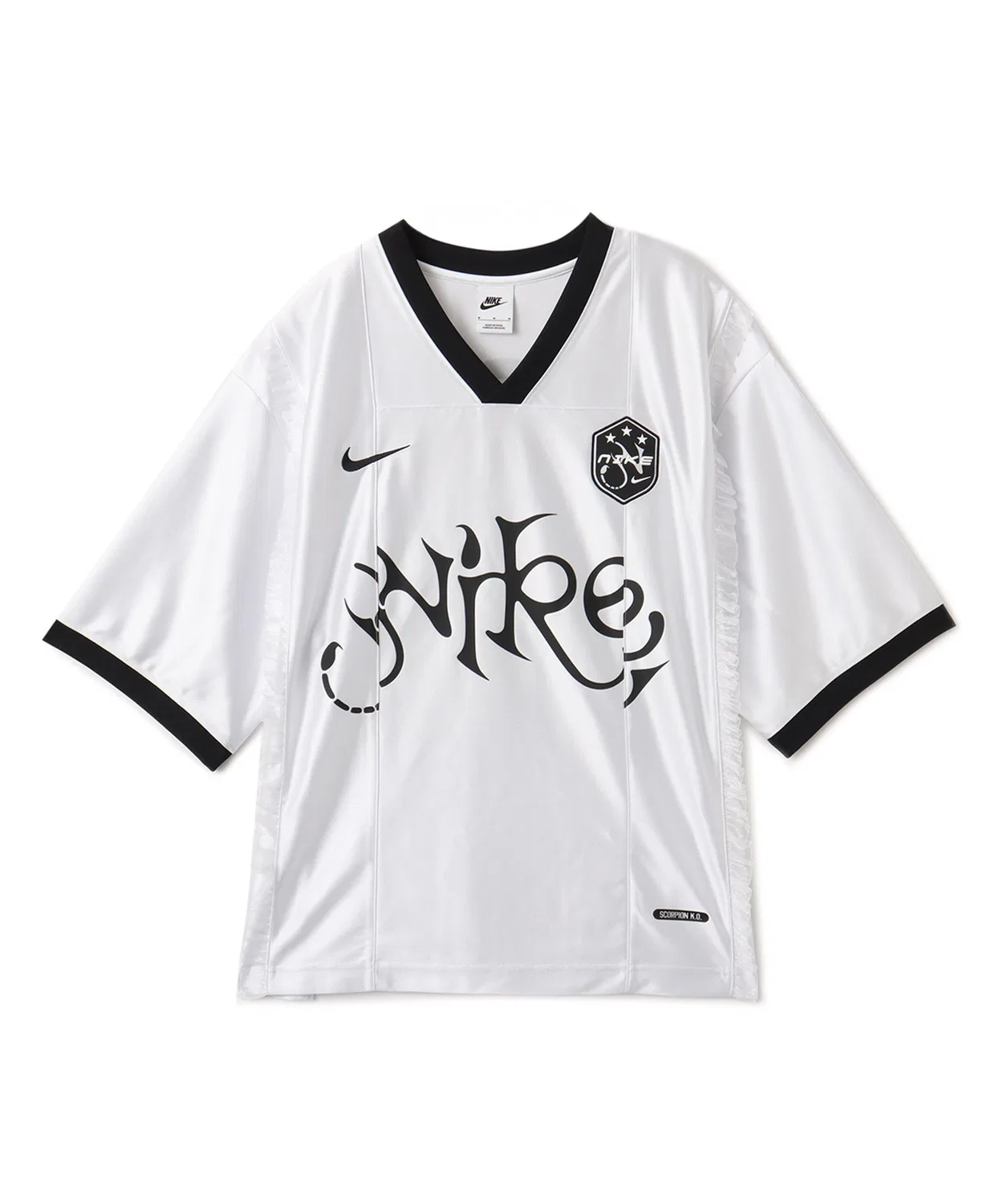 Женская футболка с принтом NIKE NSW GX JRSY S/S Top, Silver — фото 3