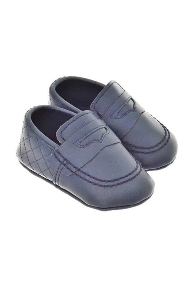 Детские пинетки для новорожденных с коротким каблуком Freesure, Navy Blue