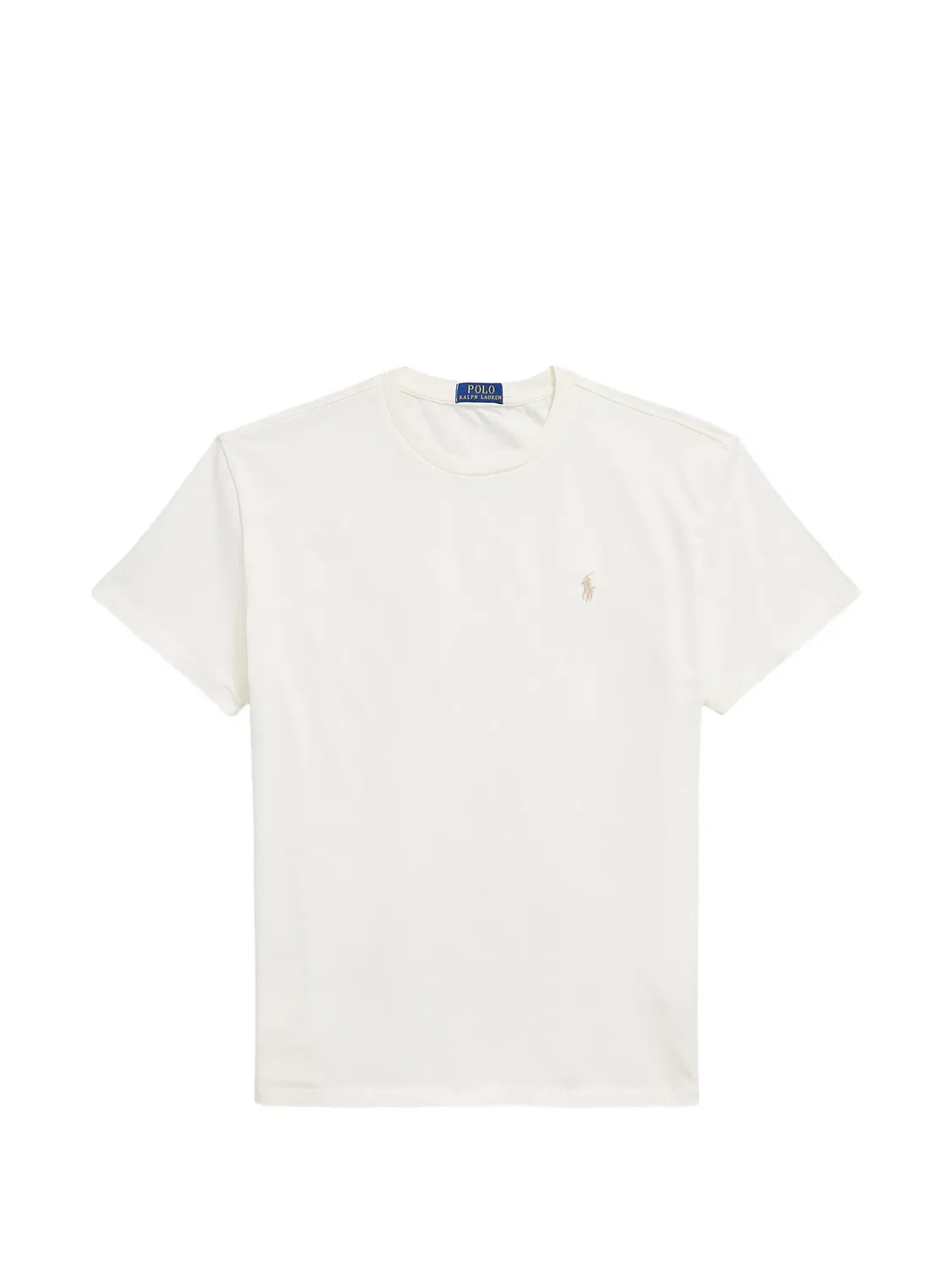Футболка из джерси с вышитым логотипом Polo Ralph Lauren, нейтральные