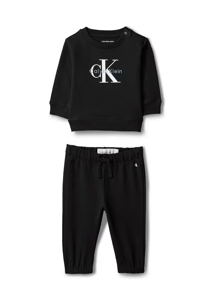 Комплект из футера с принтом 3-Piece Monogram Calvin Klein Jeans, черный — фото 2