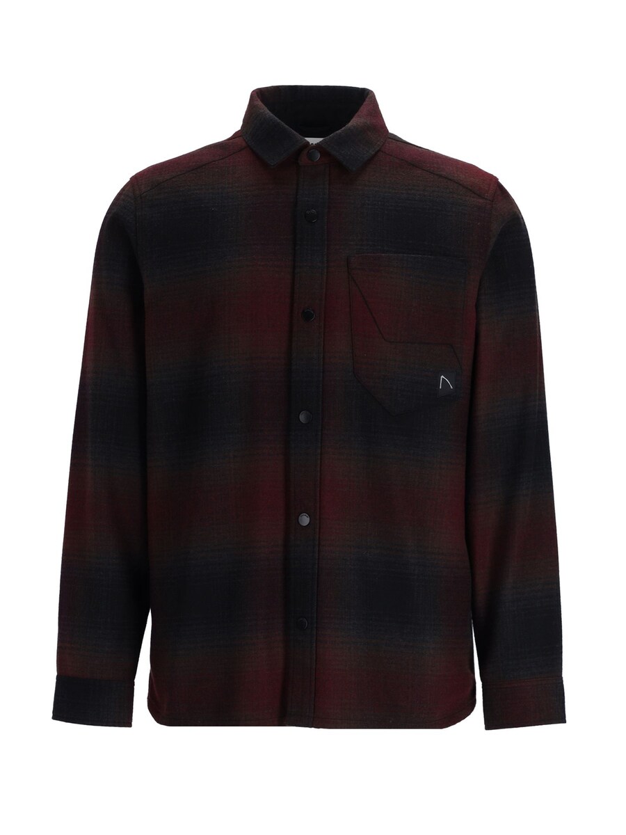 

Рубашка на пуговицах классического кроя CHASIN' Axel Mick, бордовый/черный