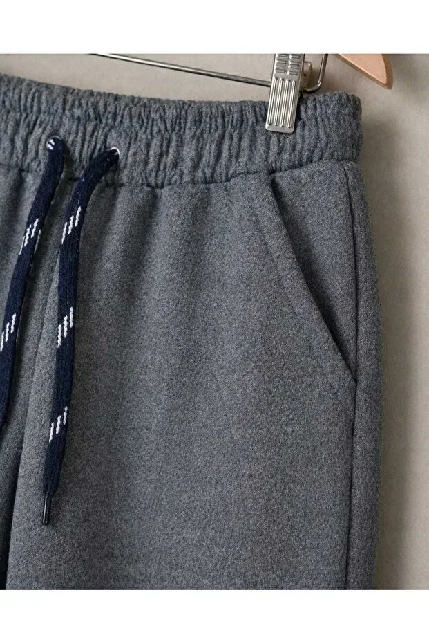 Детские спортивные штаны для девочек хлопковые Basics Krm Kerem Bebe, Gray — фото 2