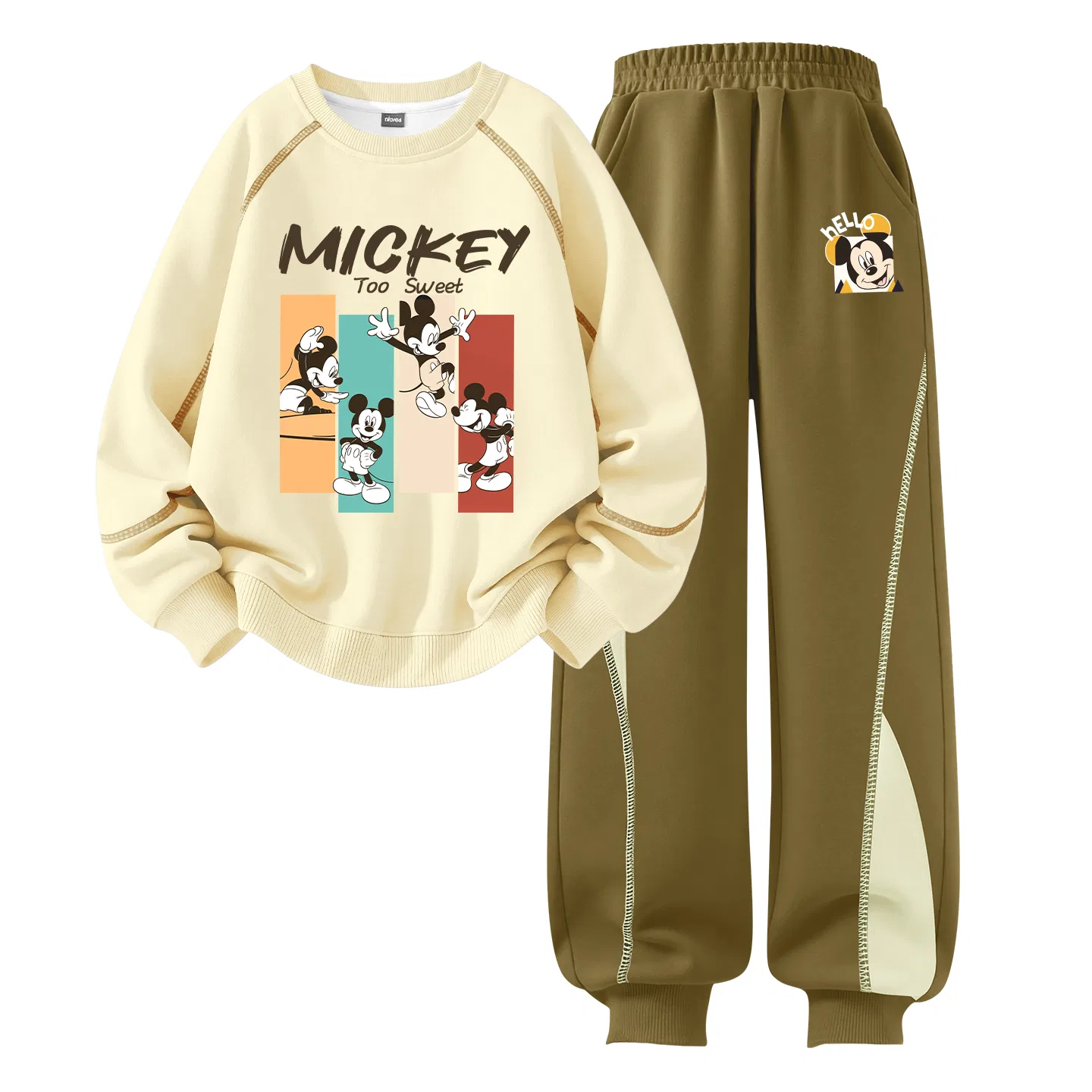 Детский спортивный костюм с принтом Disney, Цвет Daisy Heart Nini Lightning Purple+Daisy Heart Nini K Rhubarb Purple — фото 3