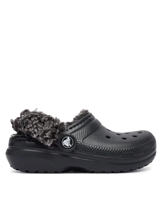 Шлепанцы Classic Fleece Lined Clog K Crocs, черный