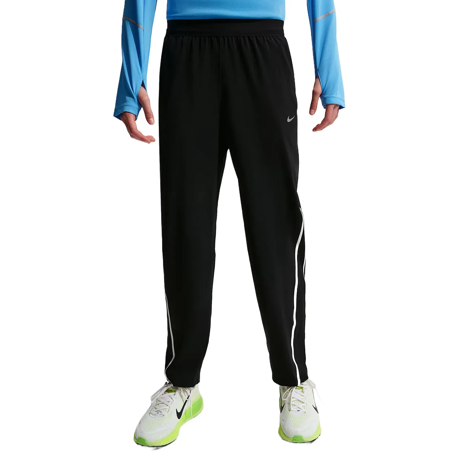Детские спортивные штаны с умеренной растяжимостью Nike, Цвет Black/Black/White