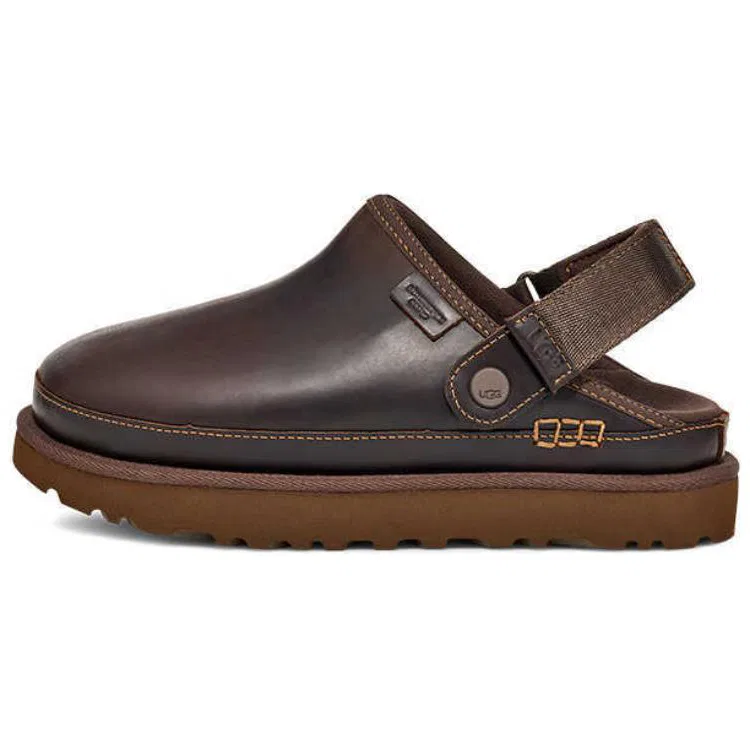 Детские закрытые тапочки-клоги с нескользящей подошвой UGG, Цвет Ironwood