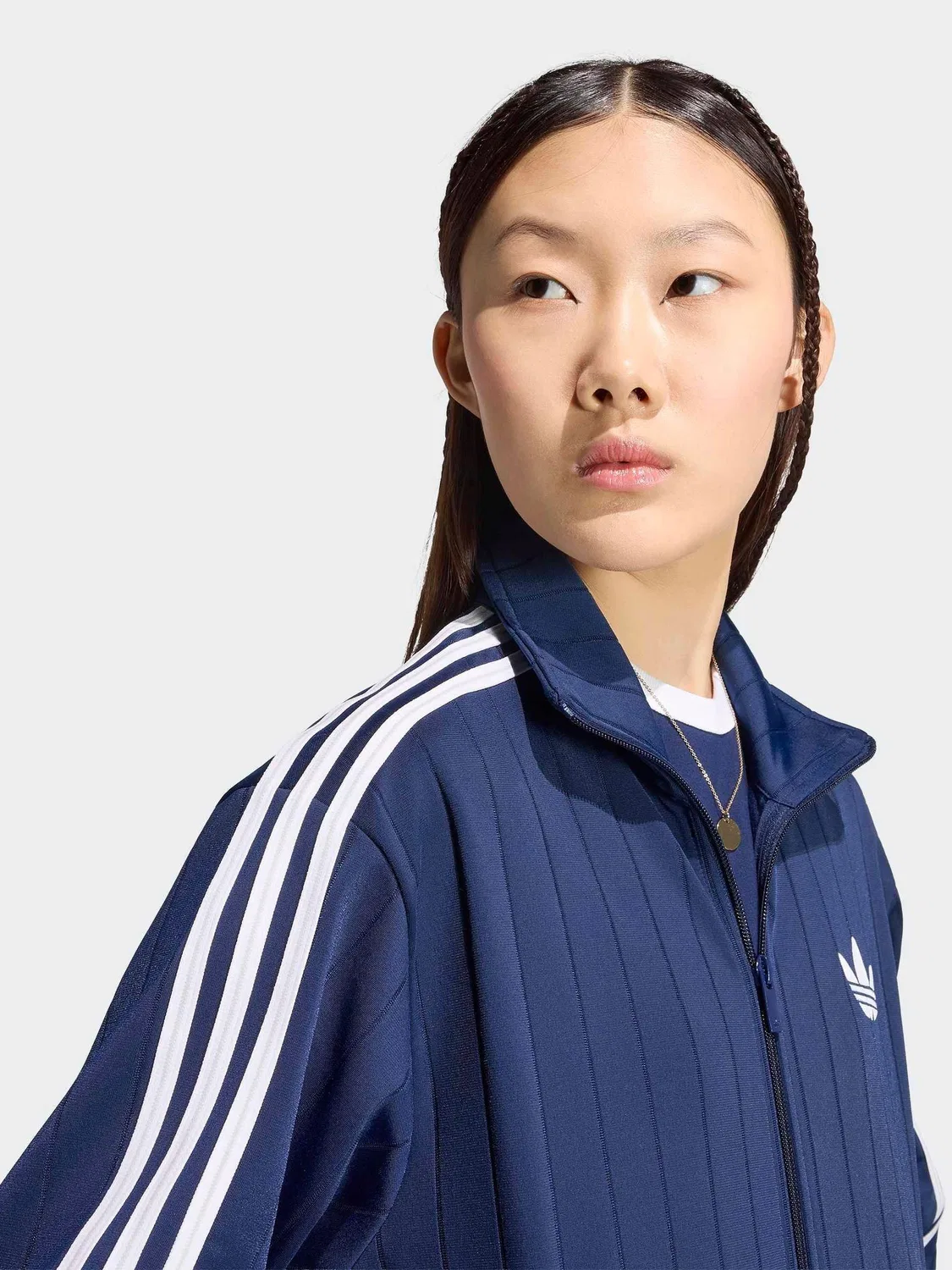 Толстовка Pinstripe Firebird, adidas Originals, синий — фото 4
