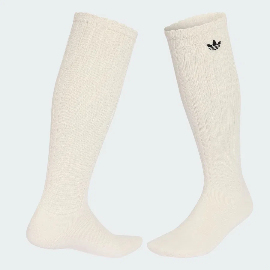 Носки высокие Slouchy High Knee adidas, Белый