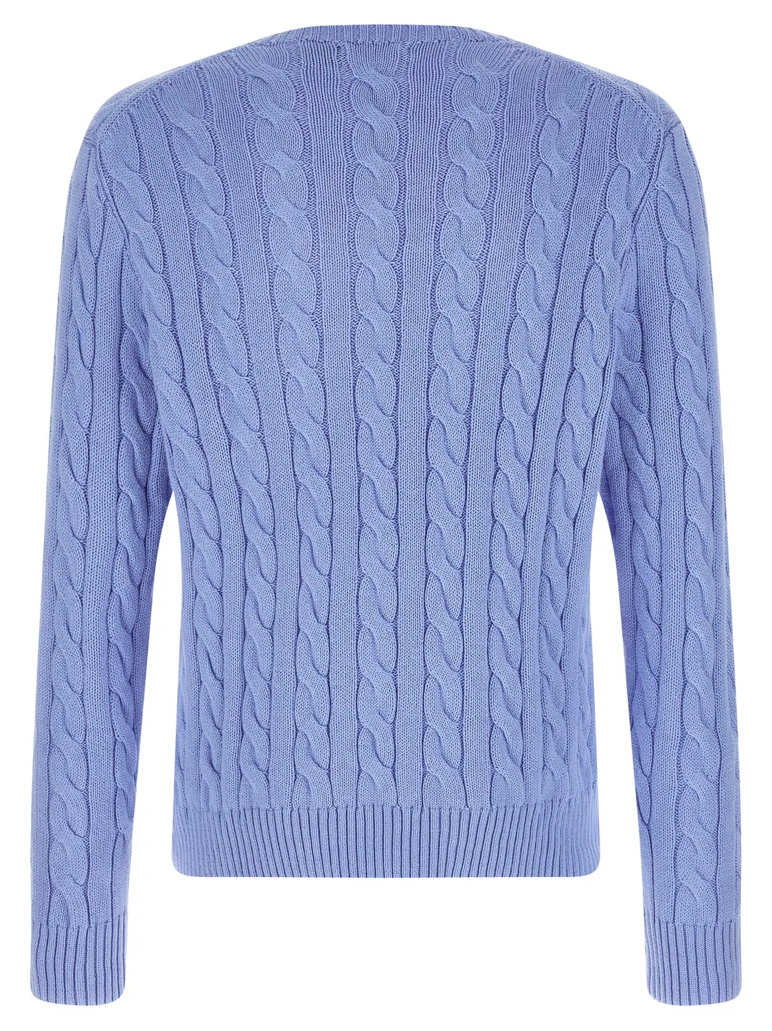 Мужской кардиган с текстурным узором Blue Cotton Cardigan Polo Ralph Lauren, Blue — фото 2