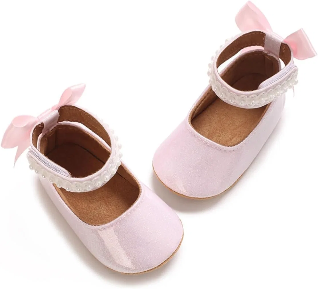 Детские туфли Мэри Джейн для девочек LAFEGEN, Shinny Pink — фото 3