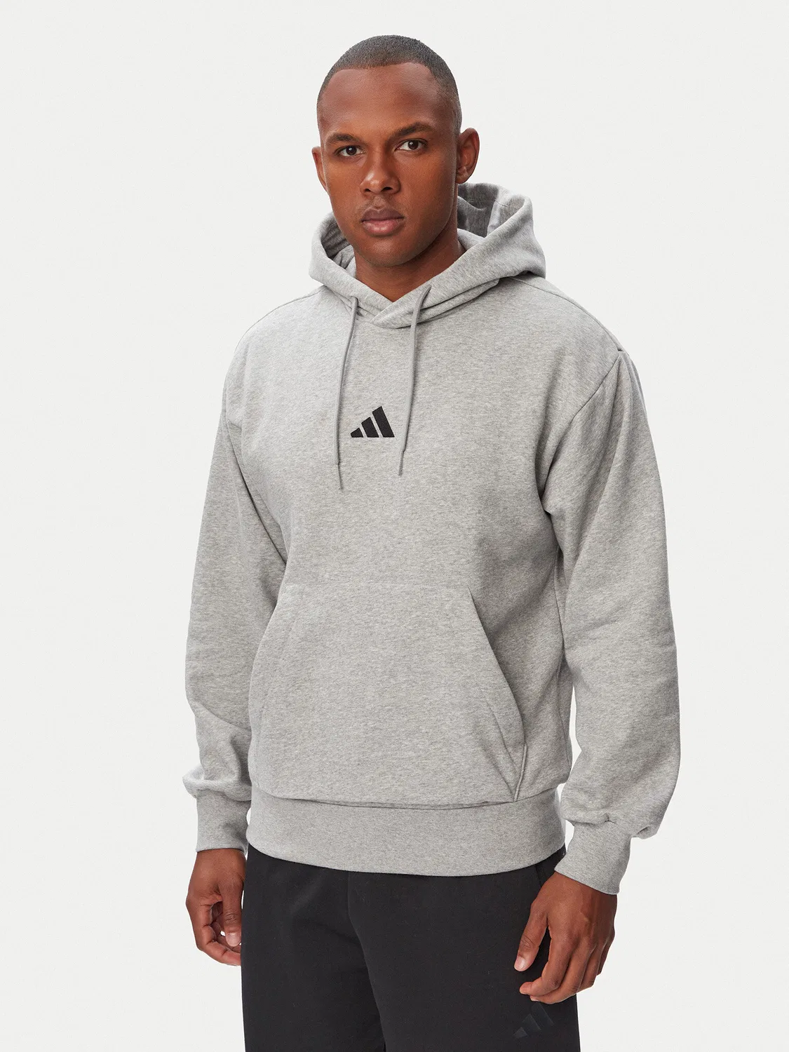 Мужская толстовка стандартного кроя Essentials Feelcozy Adidas, светло-серый