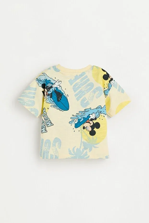 Детский комплект футболки и шорт с принтом Mickey Mouse Disney Lefties, Vanilia — фото 4
