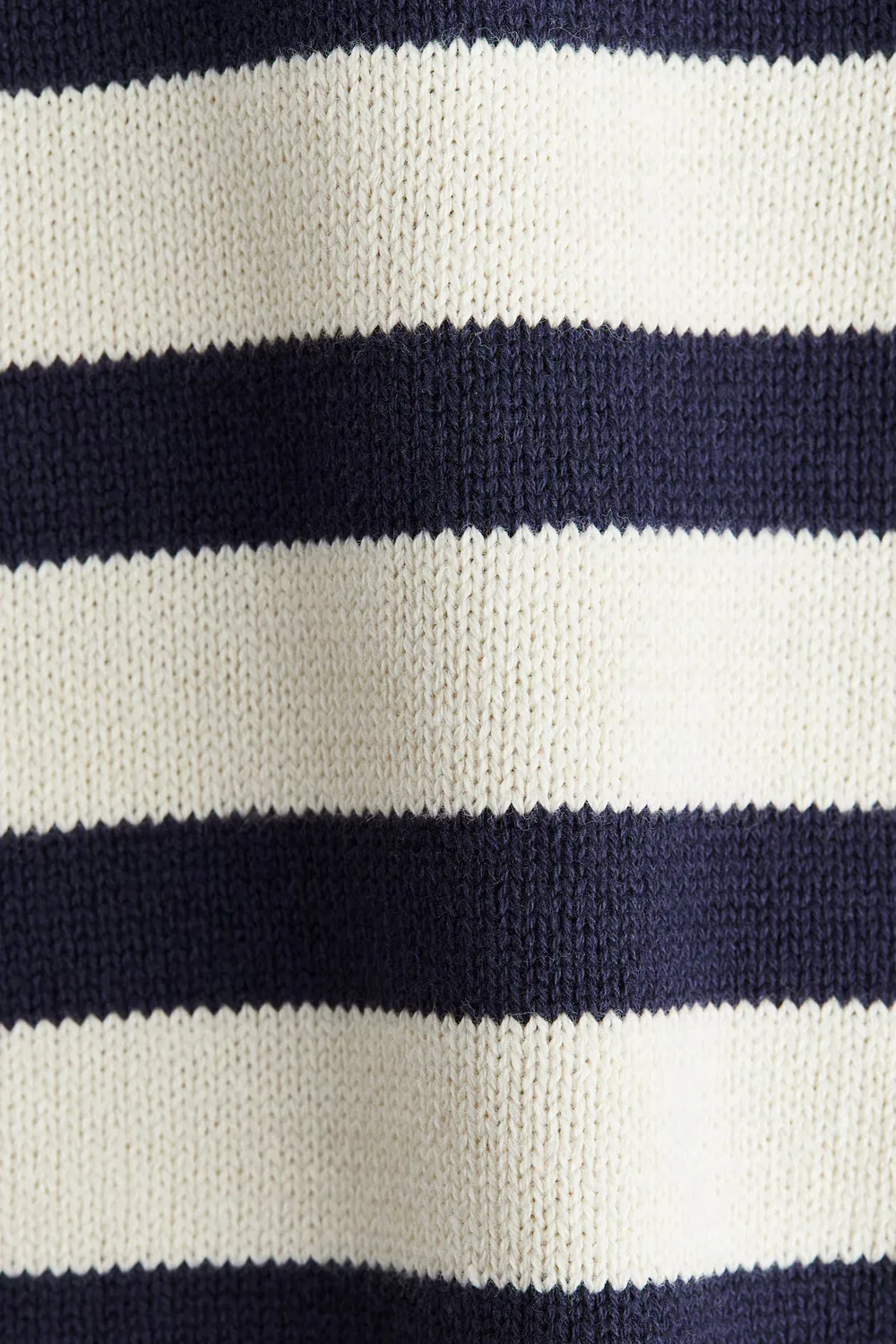 Хлопковый свитер H&M, Weiß/Marineblau Gestreift — фото 2