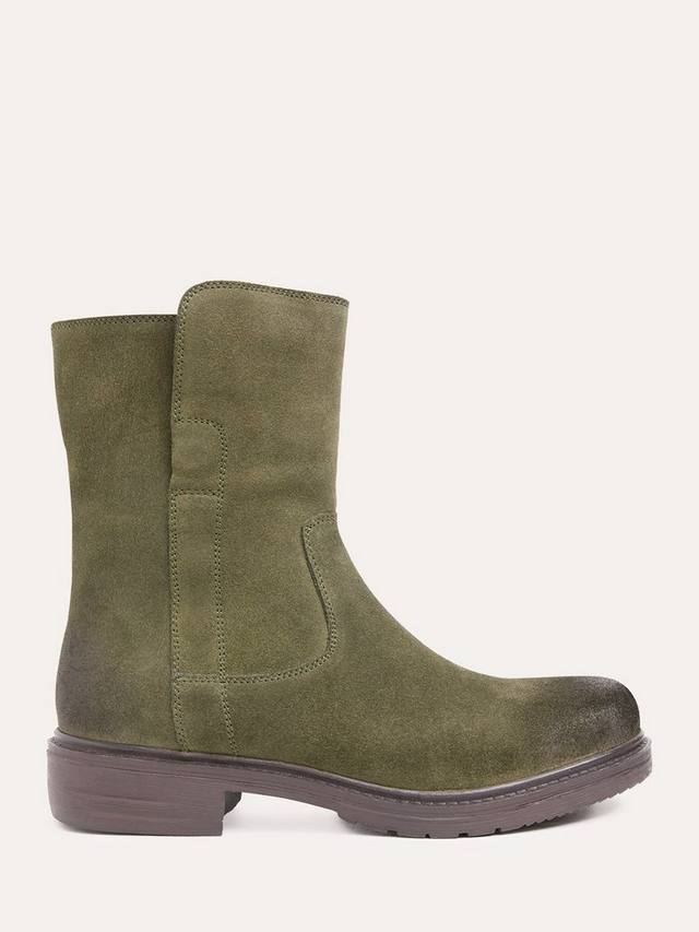 Элегантные замшевые сапоги на устойчивом каблуке Celtic & Co., Khaki
