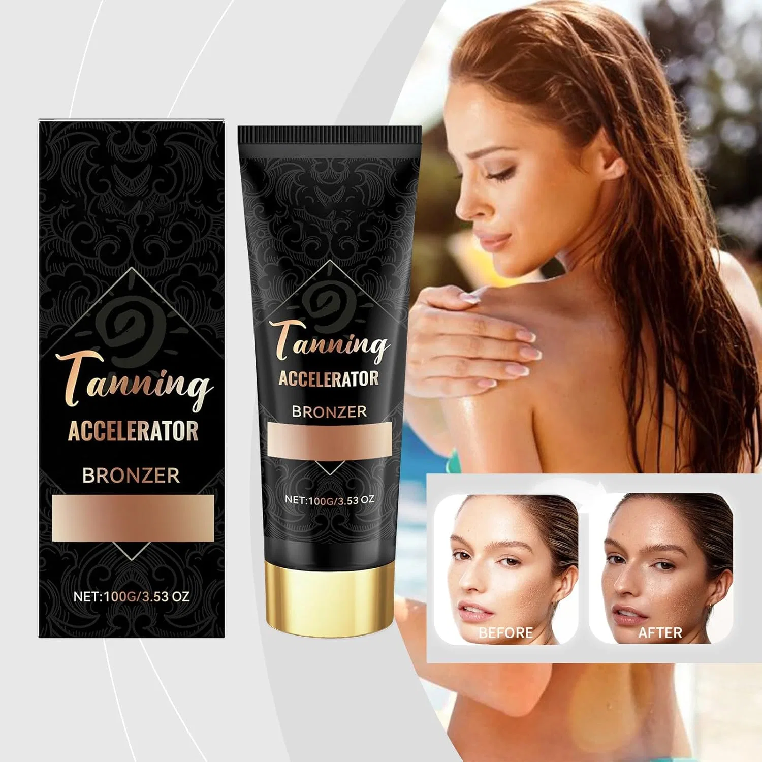 Лосьон для загара Dark Tanning Lotion, BAInuai, 100 мл — фото 3