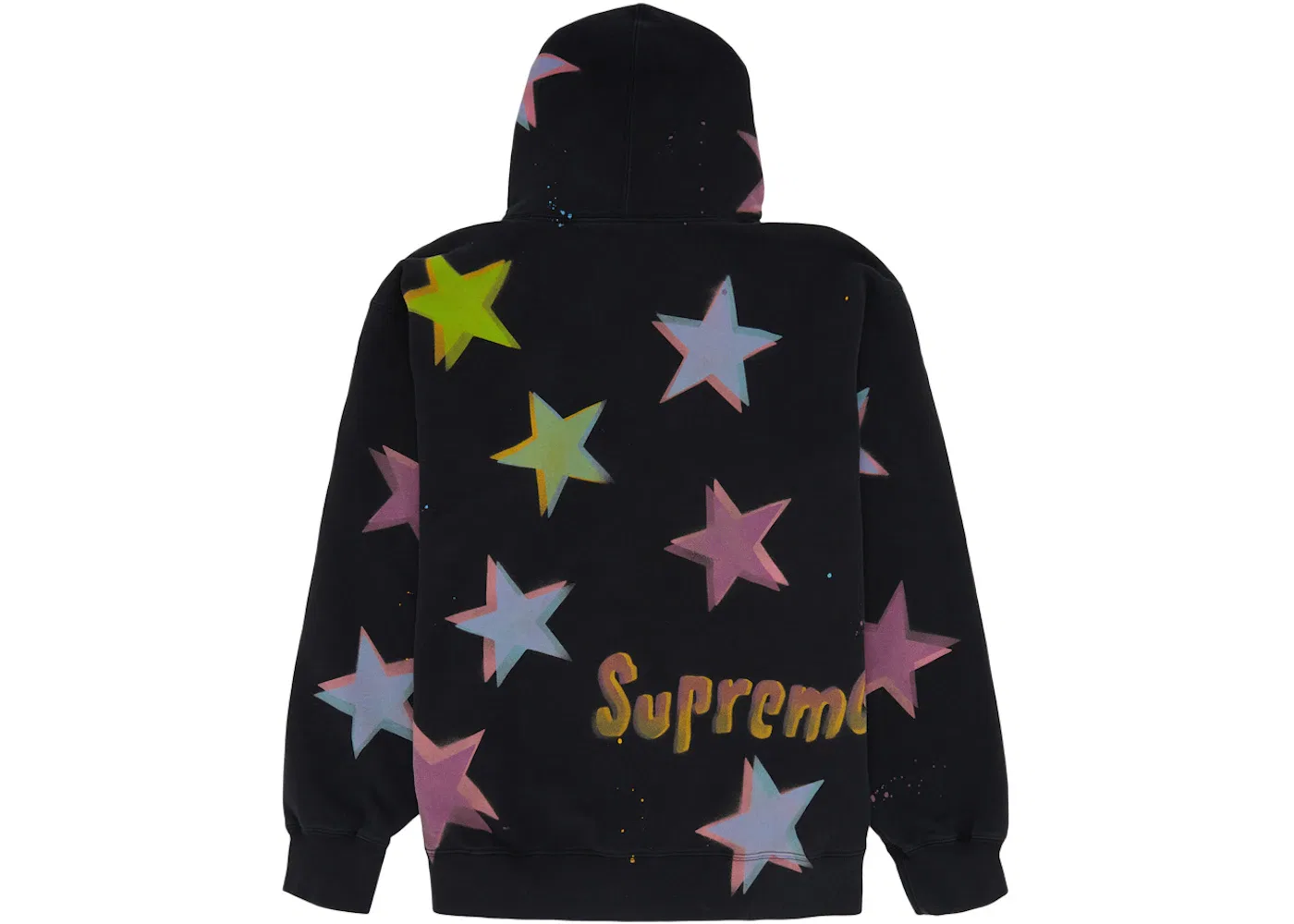 Мужская худи с принтом Gonz Stars Supreme, Black — фото 2