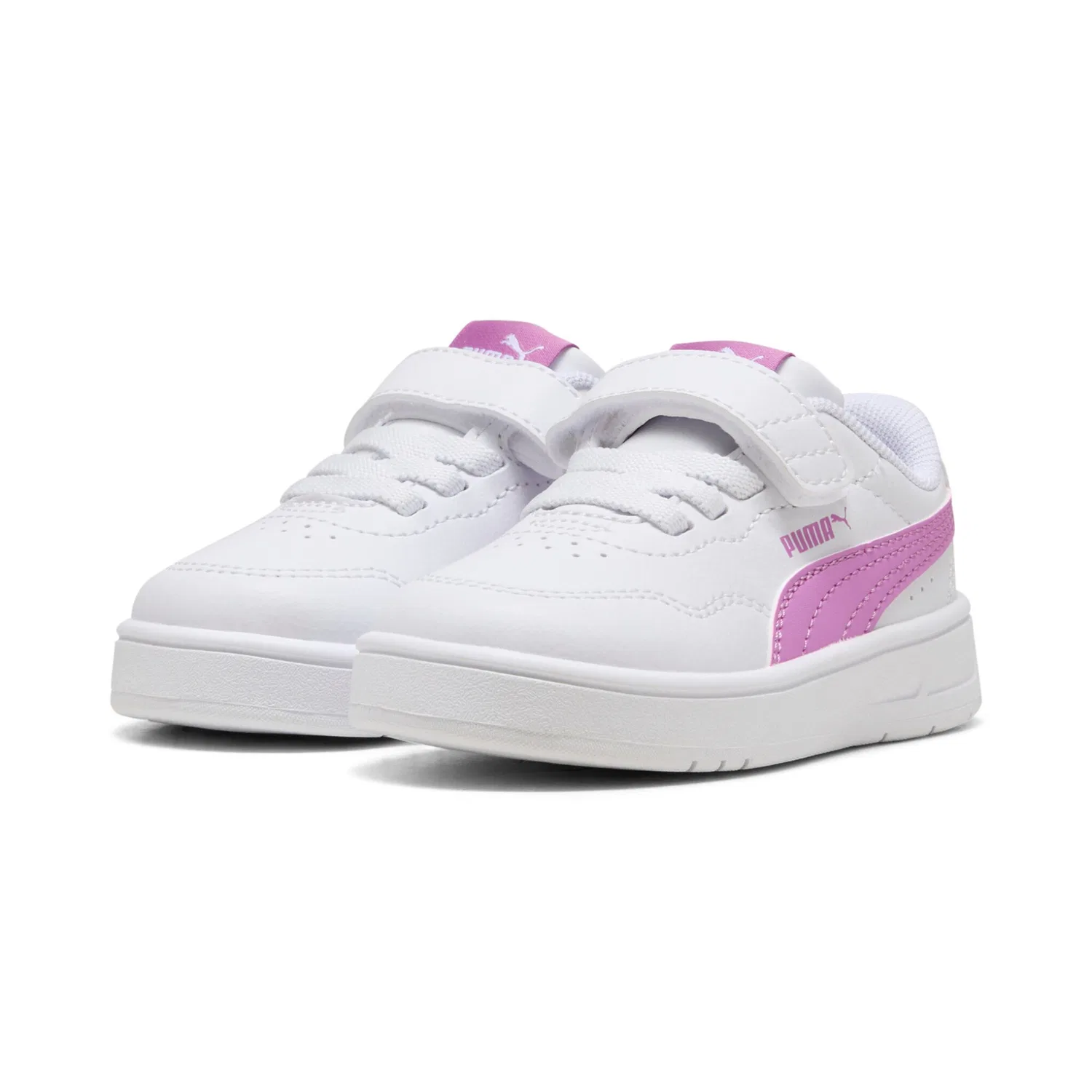 Детские кроссовки с SOFTFOAM+ дэмпингом COURT LALLY PUMA, White-Mauve Pop