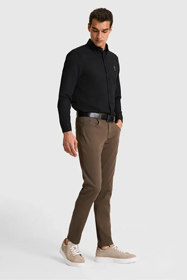 Мужские повседневные брюки из канваса U.S. Polo Assn., Vizon — фото 4