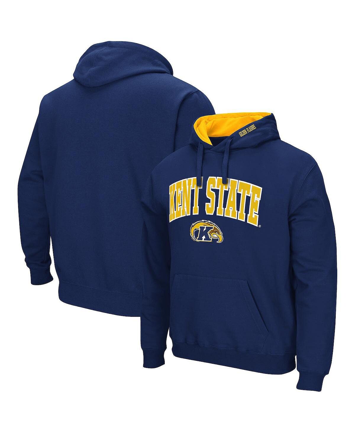 

Мужская темно-синяя толстовка с капюшоном kent state golden flashes arch и логотипом Colosseum, синий