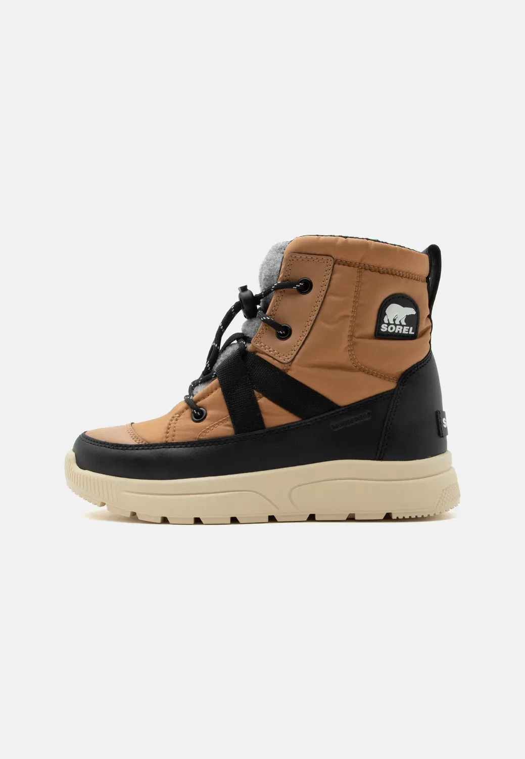 Детские унисекс ботинки Whitney III Mid WP - зимние ботинки Sorel, Tawny Buff/Bleached Ceramic