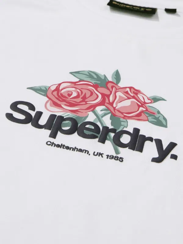 Футболка Core Rose, Superdry, белый — фото 4